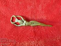 Old bronze opener nude female erotica 21.50 cm.