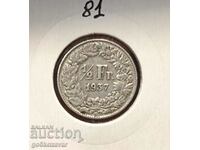 Switzerland 1/2 franc 1937 Silver !