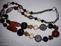 OLD NECKLACE. NATURAL STONES