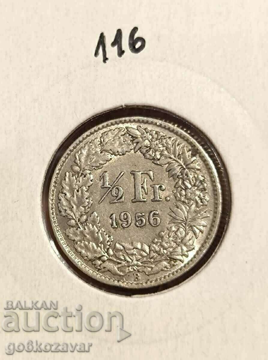 Switzerland 1/2 franc 1956 Silver !