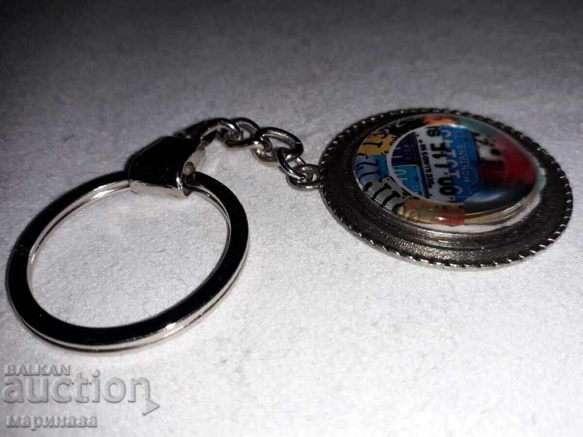 KEY HOLDER. METAL, GLASS with price 3.00 BGN | € 1.53