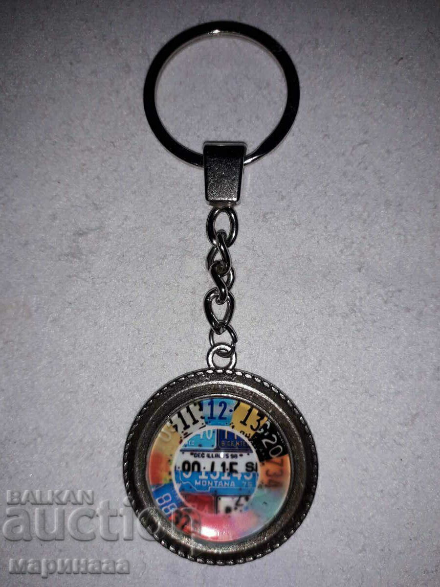 Auction  KEY HOLDER. METAL, GLASS