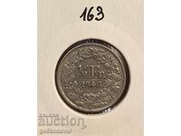 Швейцария 1/2 франка 1946г Сребро !