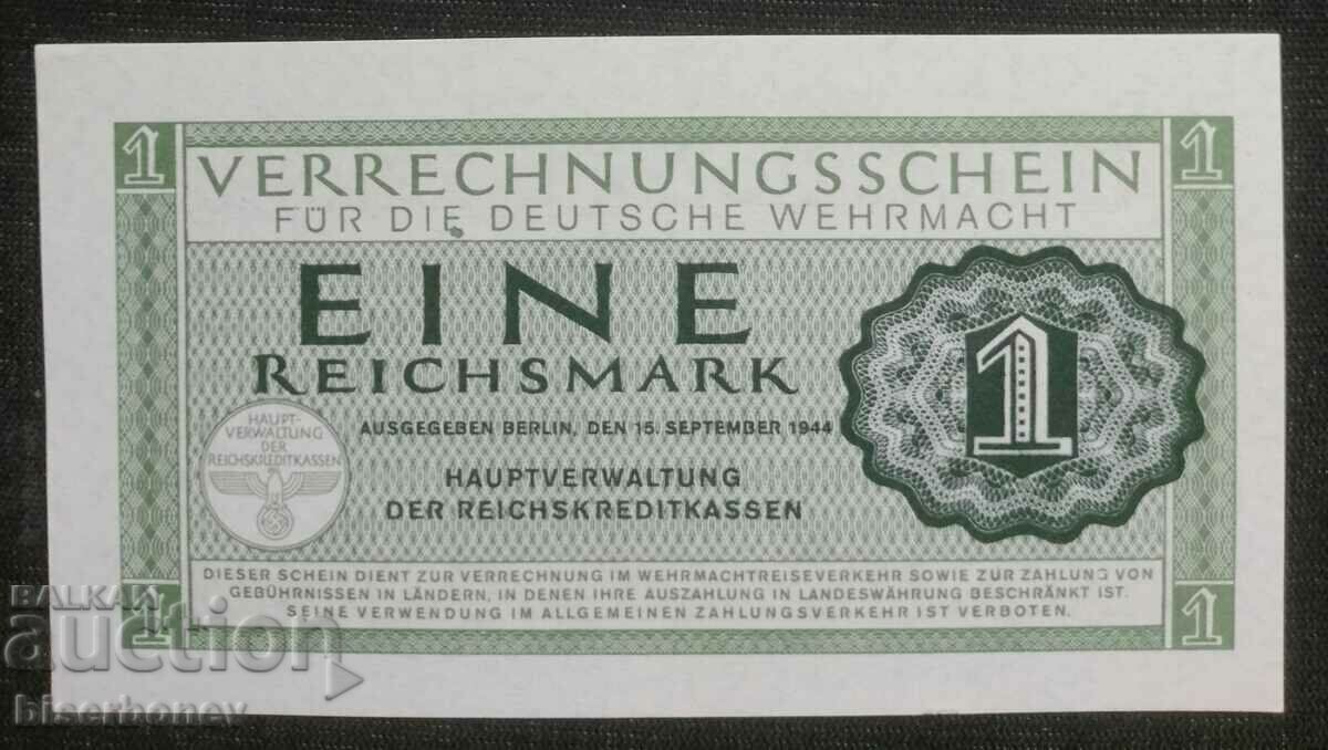 1 mark Germany Wehrmacht, Wermacht 1944 UNC