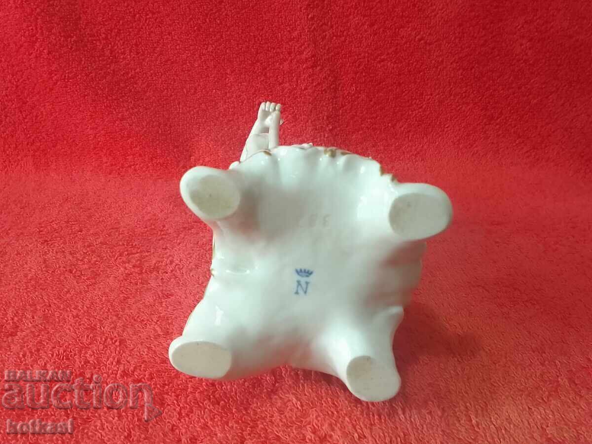 Old porcelain figure Male gardener Florist Capadimonte - 7 Old porcelain figure Male gardener Florist Capadimonte - 7