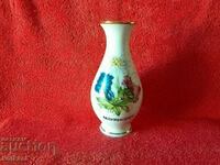 Old porcelain Vase Austria MAYRHOFEN gilded beauty