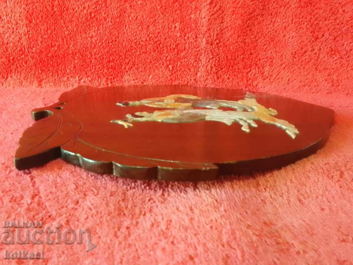 Wood panel form Peach male female semi-precious stones jade - 5 Wood panel form Peach male female semi-precious stones jade - 5