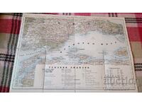 Cloth military map Enes, Dardanelles, Tekirdag, Tsarigrad