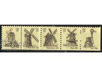 1980. USA. Windmills - Yellow paper.