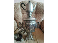 Old Russian Tula samovar, set with kettle, USSR(9.1)