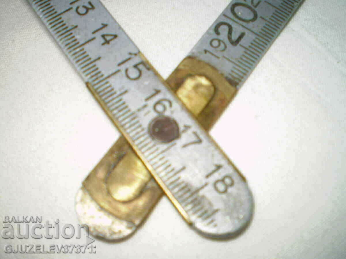 Delivery of Retro folding centimeter metal brass marked Delivery of Retro folding centimeter metal brass marked