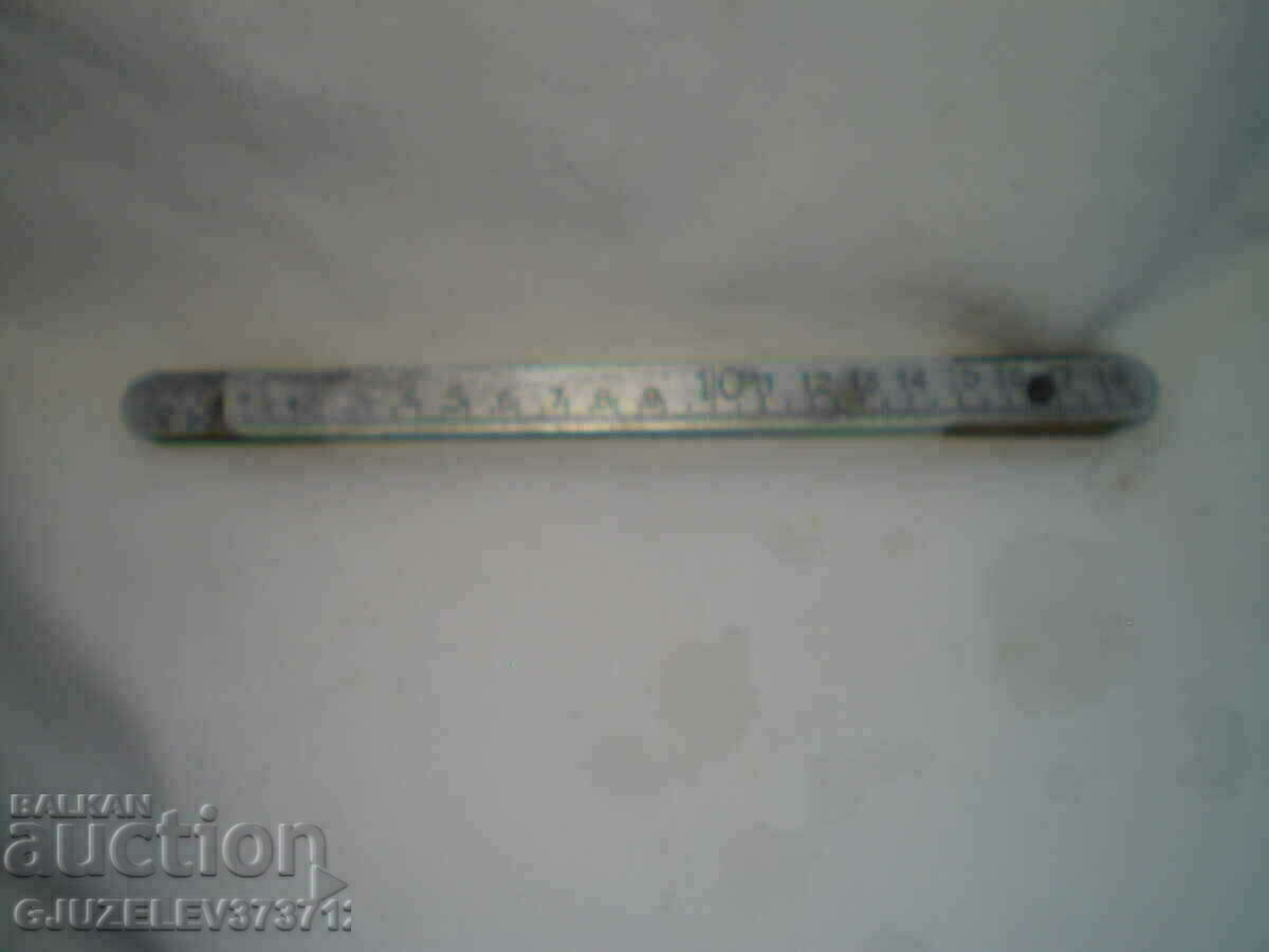 Retro folding centimeter metal brass marked - 7 Retro folding centimeter metal brass marked - 7