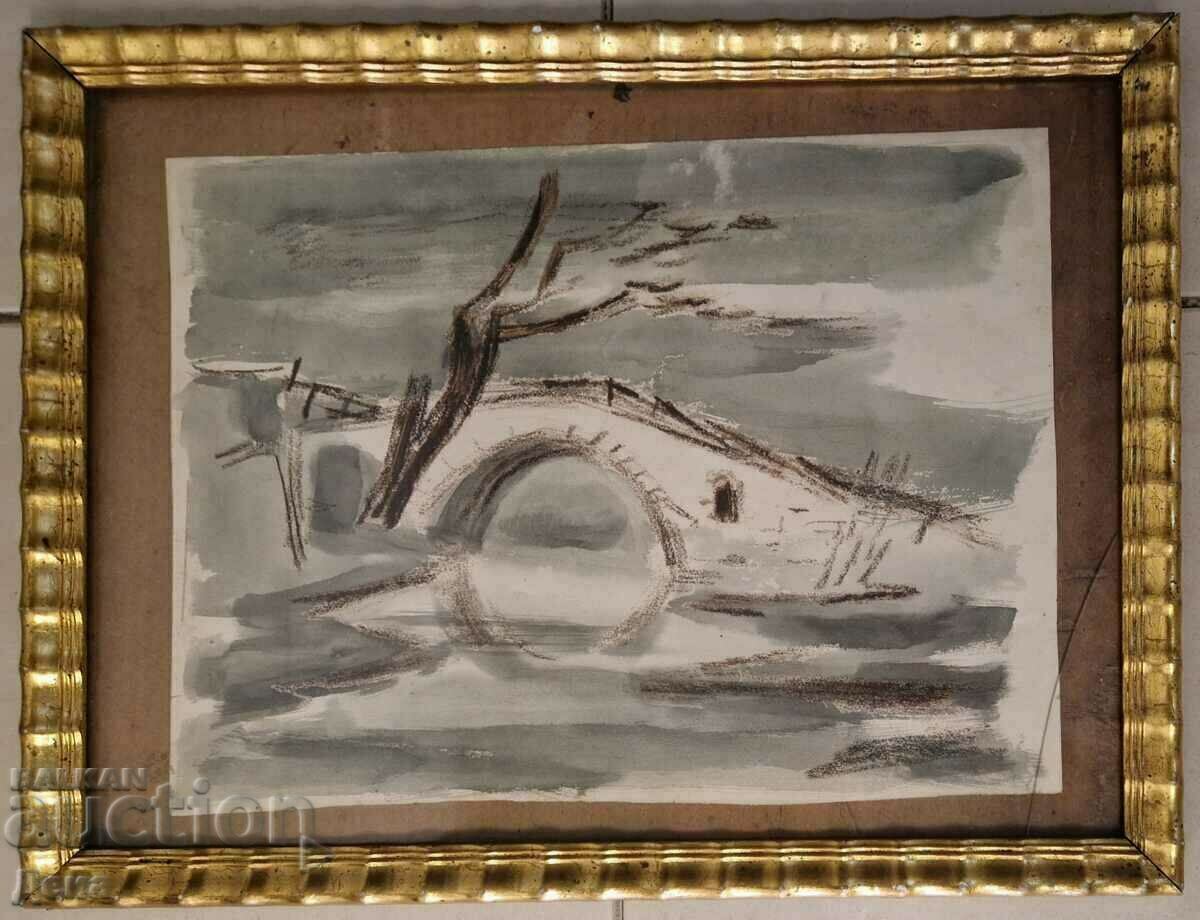 Παλιά κύρια ακουαρέλα Παλιά κύρια ακουαρέλα