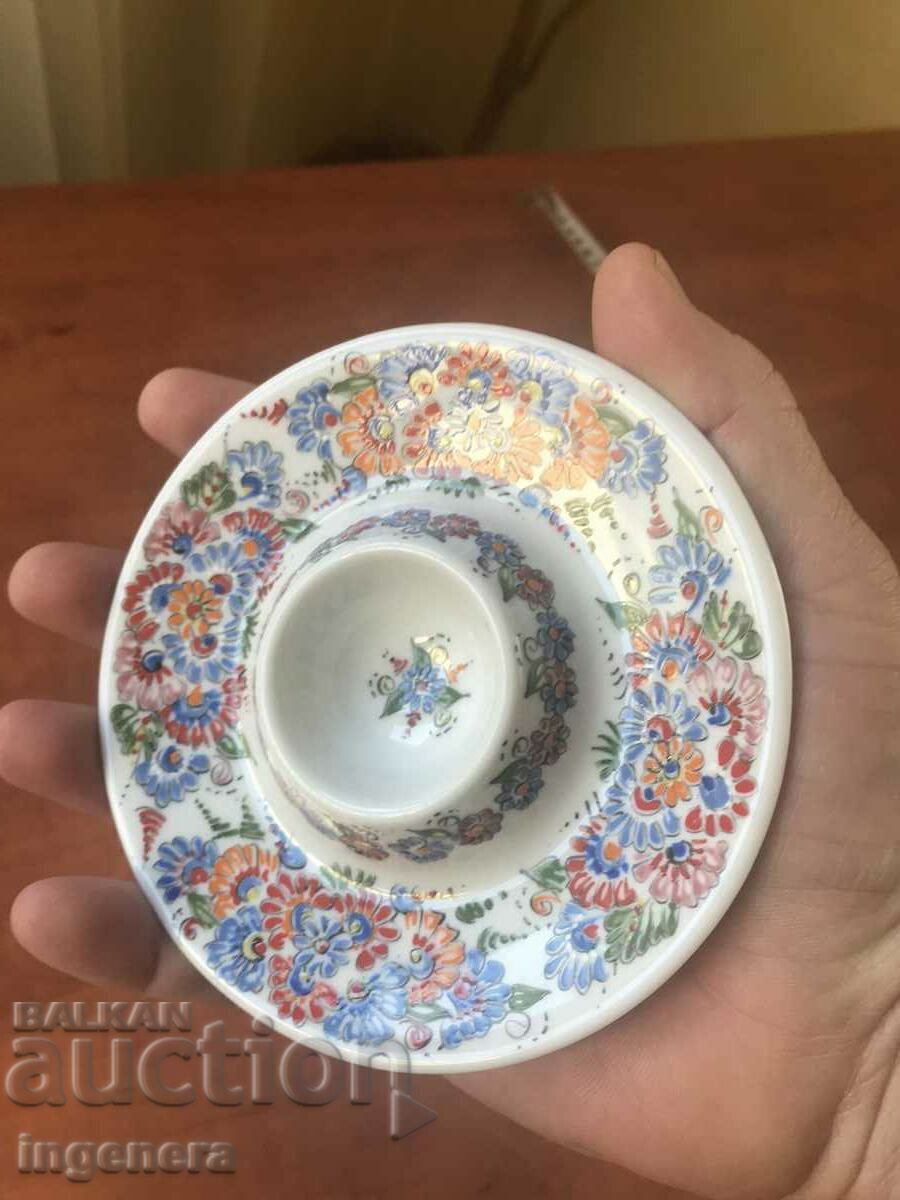 Auction PORCELAIN EGG HOLDER HAND DECORATION Auction PORCELAIN EGG HOLDER HAND DECORATION