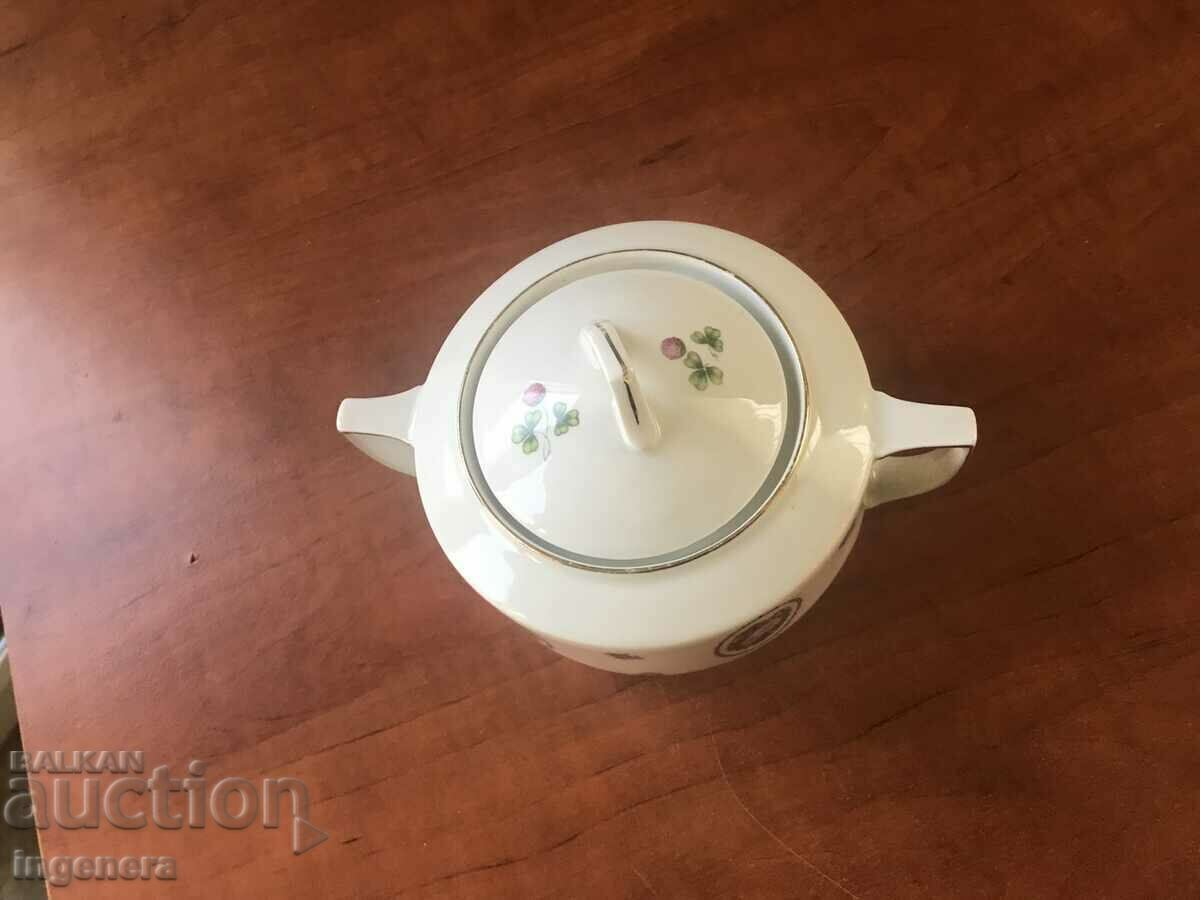 Delivery of PORCELAIN SUGAR BOWL GERMANY BAVARIAN PORCELAIN Delivery of PORCELAIN SUGAR BOWL GERMANY BAVARIAN PORCELAIN