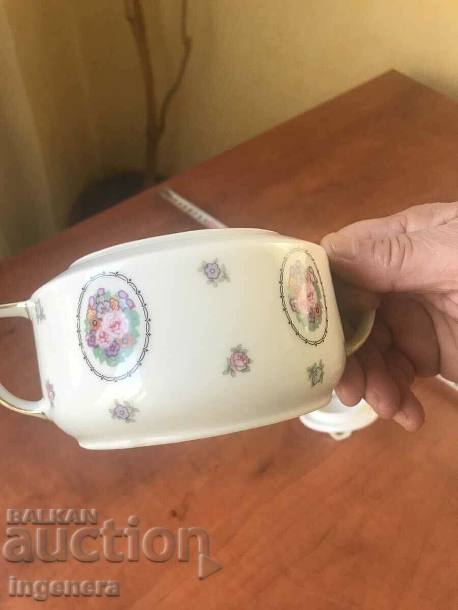 PORCELAIN SUGAR BOWL GERMANY BAVARIAN PORCELAIN - 7 PORCELAIN SUGAR BOWL GERMANY BAVARIAN PORCELAIN - 7