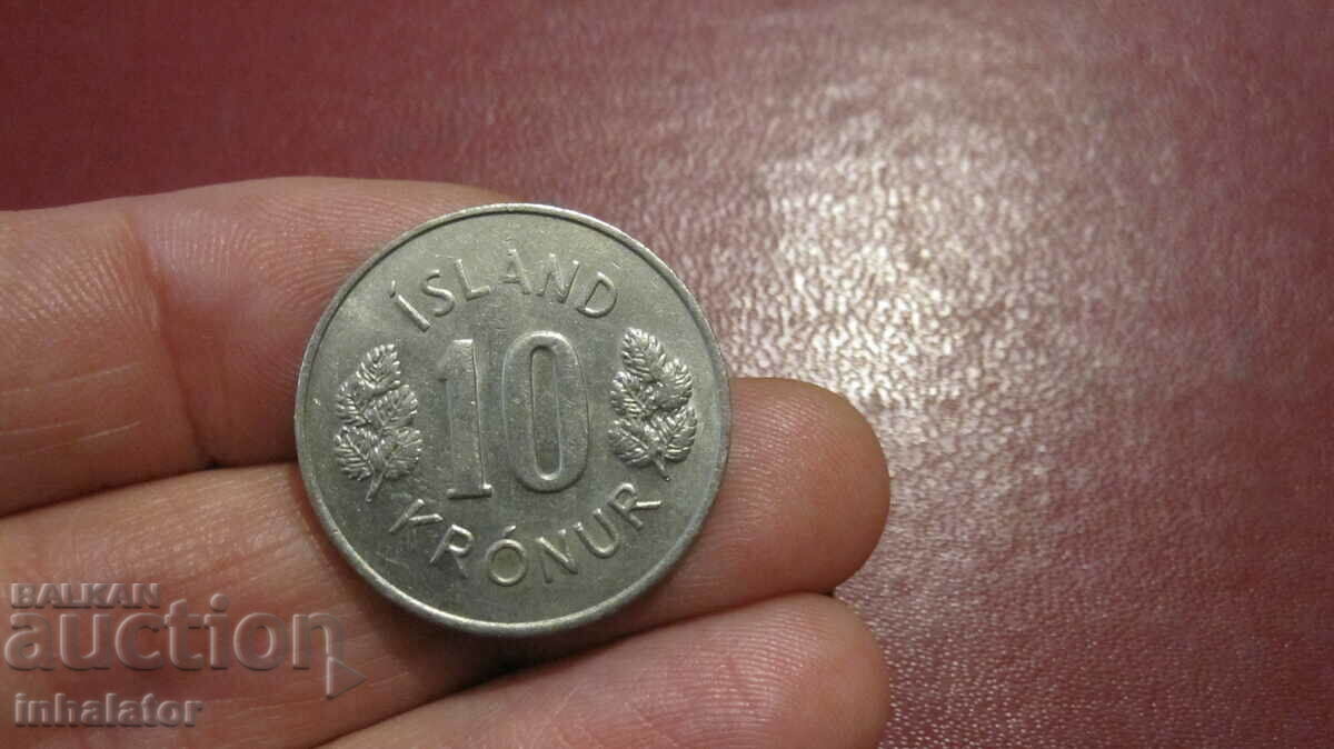 Исландия 10 крони 1978 год