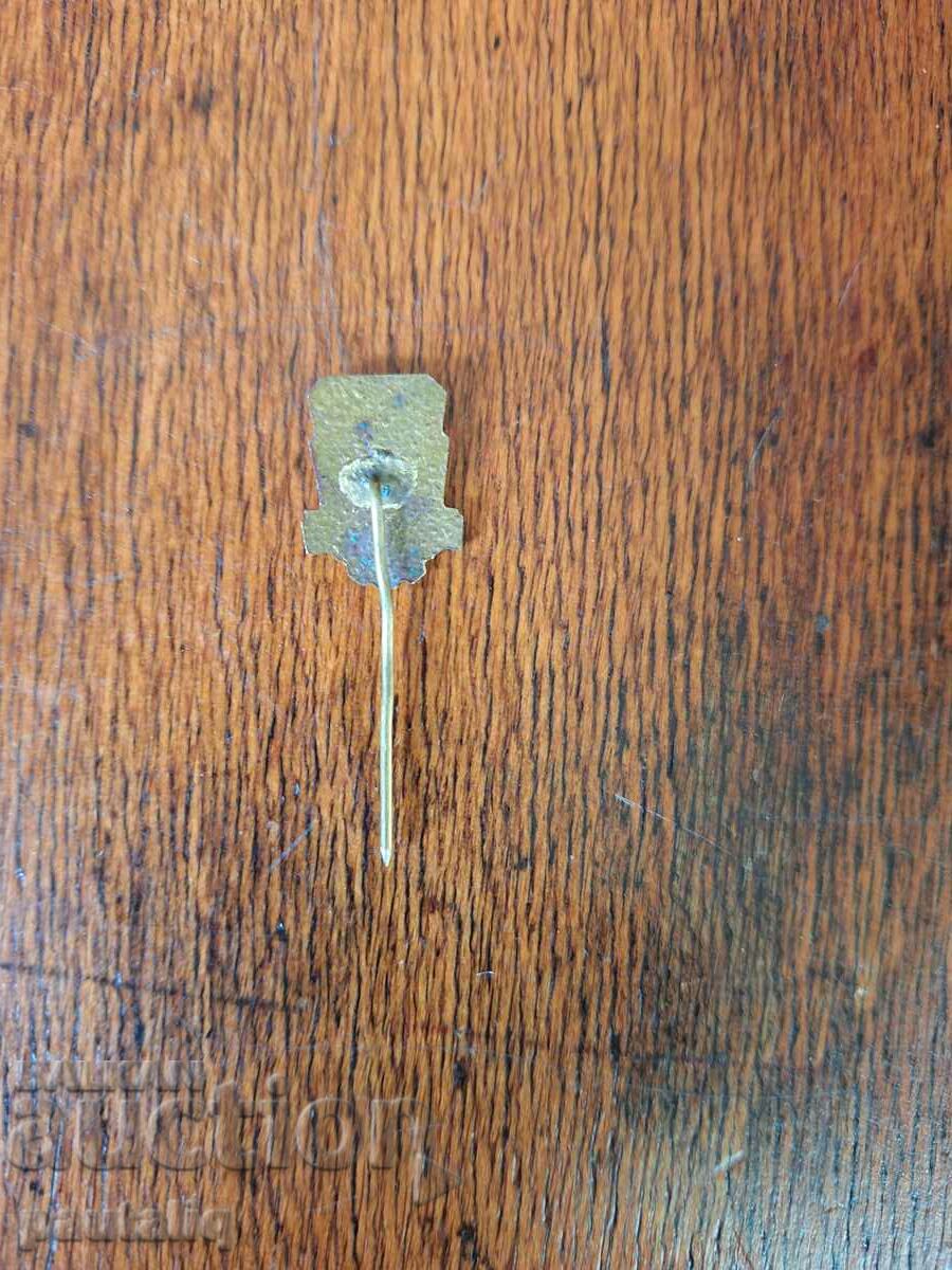 OLD BRONZE ENAMEL BSFS BADGE with price 3.00 BGN | € 1.53 OLD BRONZE ENAMEL BSFS BADGE with price 3.00 BGN | € 1.53