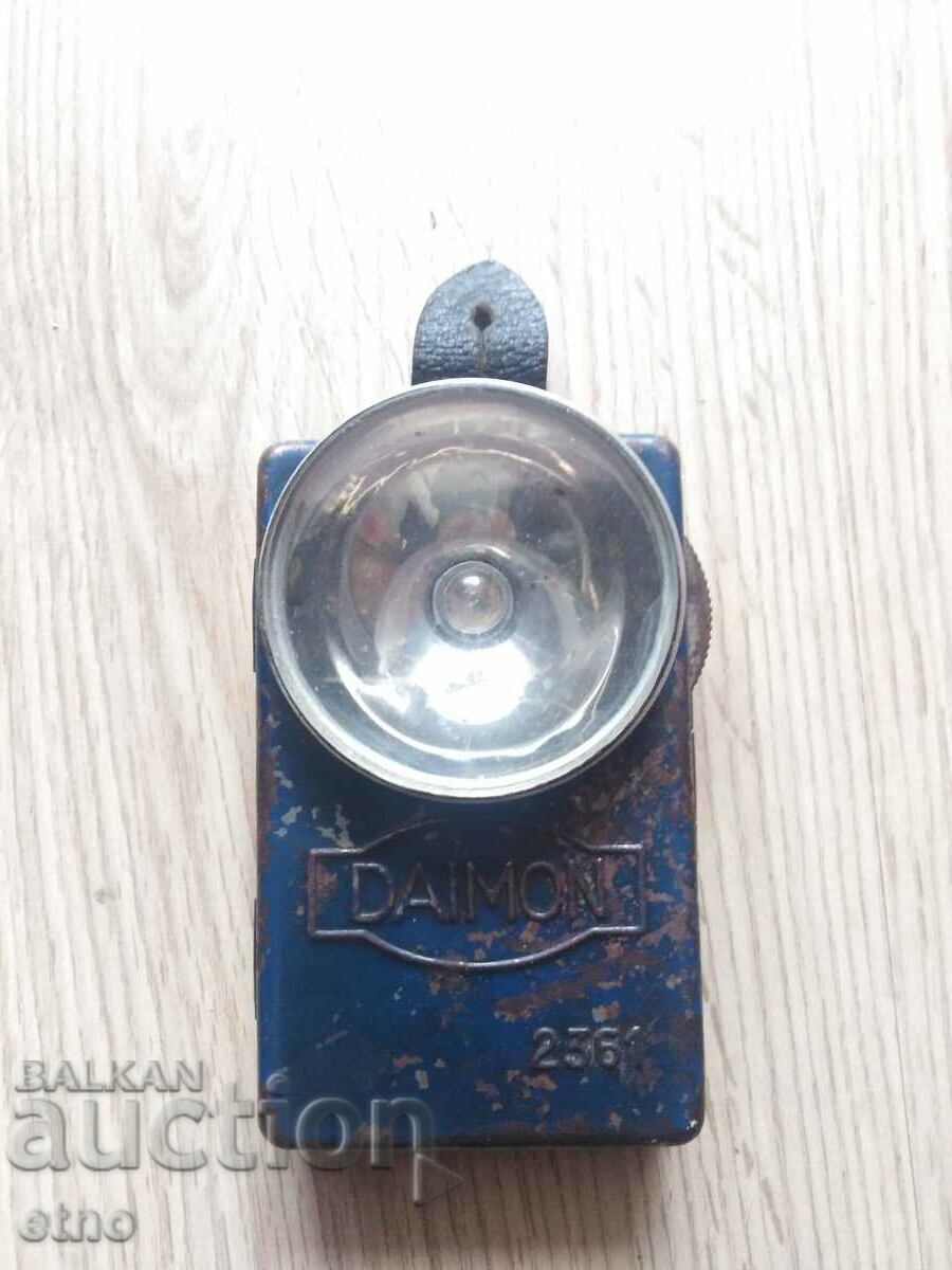 OLD GERMAN FLASHLIGHT-"DAIMON 2361" PSV, VSV, searchlight, lantern with price 25.00 BGN | € 12.78