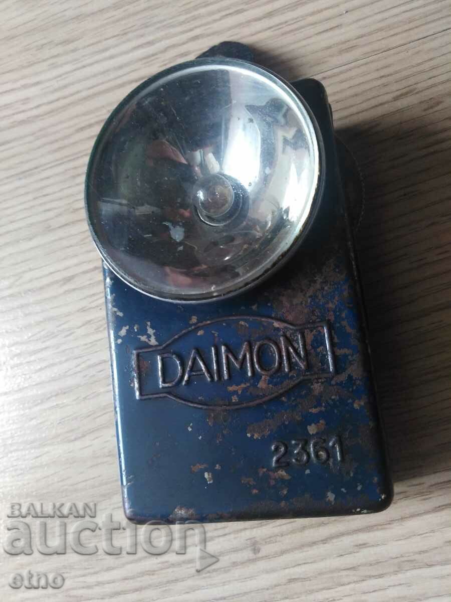 OLD GERMAN FLASHLIGHT-"DAIMON 2361" PSV, VSV, searchlight, lantern