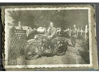 4169 Kingdom of Bulgaria soldier on motorcycle Ardie 40s of the USSR