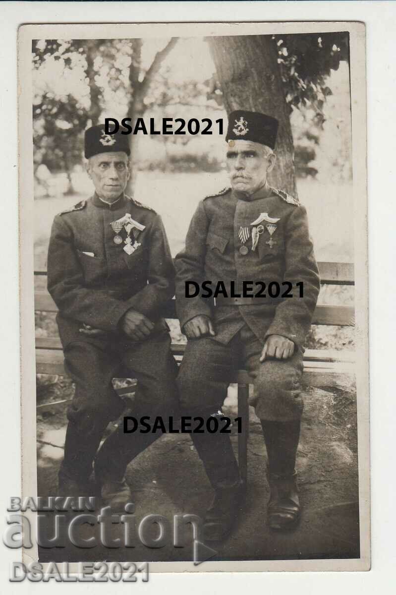 България снимка 1920те опълченец, униформа, ордени /18705
