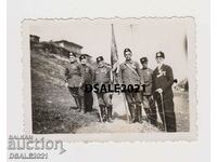 Bulgaria photo 1937 militiamen, uniform, orders /m1400