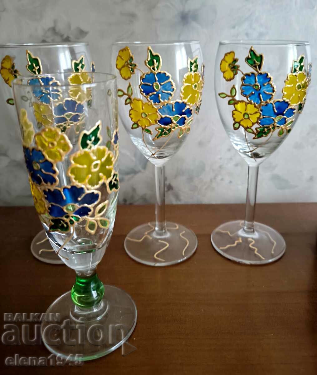 Delivery of A collection of hand painted mugs