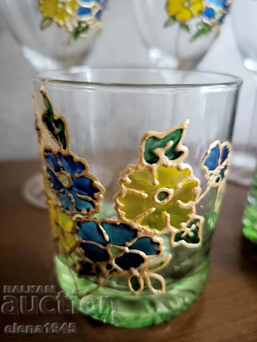 A collection of hand painted mugs - 6