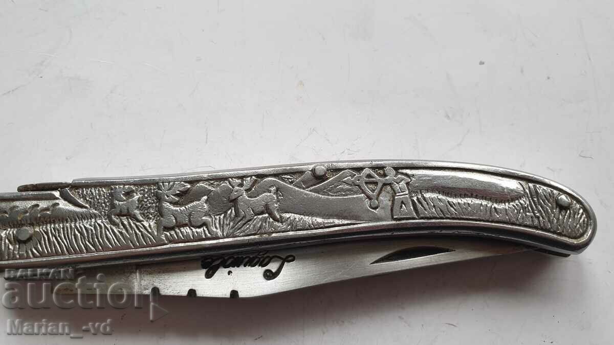 Laguiole folding knife with hunting scene - 5 Laguiole folding knife with hunting scene - 5