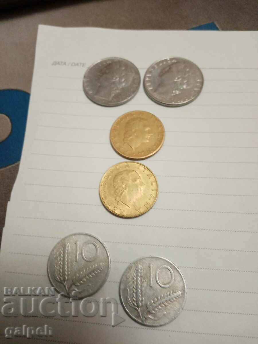 Delivery of LOT OF COINS - ITALY - 10,100,200 LIRA - BGN 2.5 Delivery of LOT OF COINS - ITALY - 10,100,200 LIRA - BGN 2.5