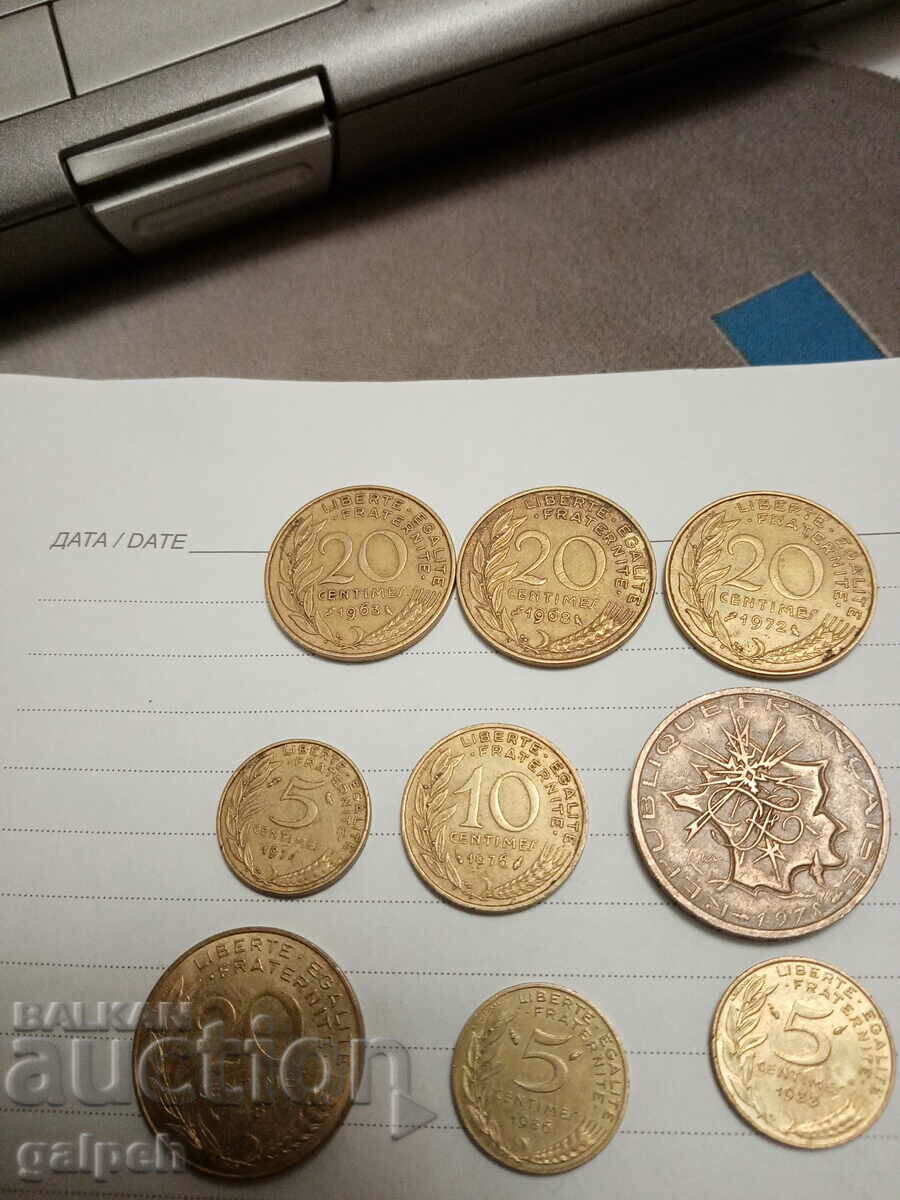 LOT OF COINS - FRANCE/BELGIUM - 15 - BGN 3 with price 3.00 BGN | € 1.53 LOT OF COINS - FRANCE/BELGIUM - 15 - BGN 3 with price 3.00 BGN | € 1.53