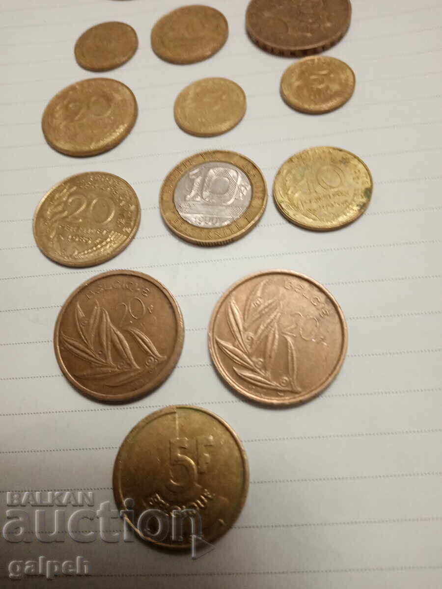 Auction LOT OF COINS - FRANCE/BELGIUM - 15 - BGN 3 Auction LOT OF COINS - FRANCE/BELGIUM - 15 - BGN 3