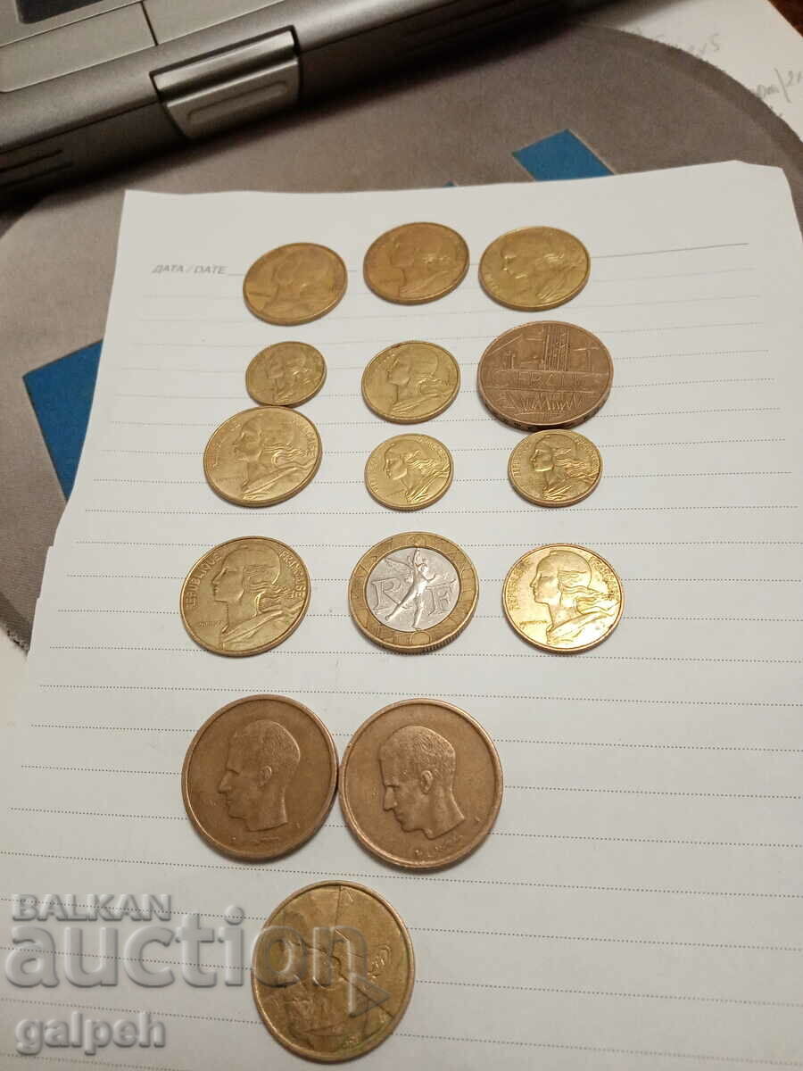Delivery of LOT OF COINS - FRANCE/BELGIUM - 15 - BGN 3 Delivery of LOT OF COINS - FRANCE/BELGIUM - 15 - BGN 3