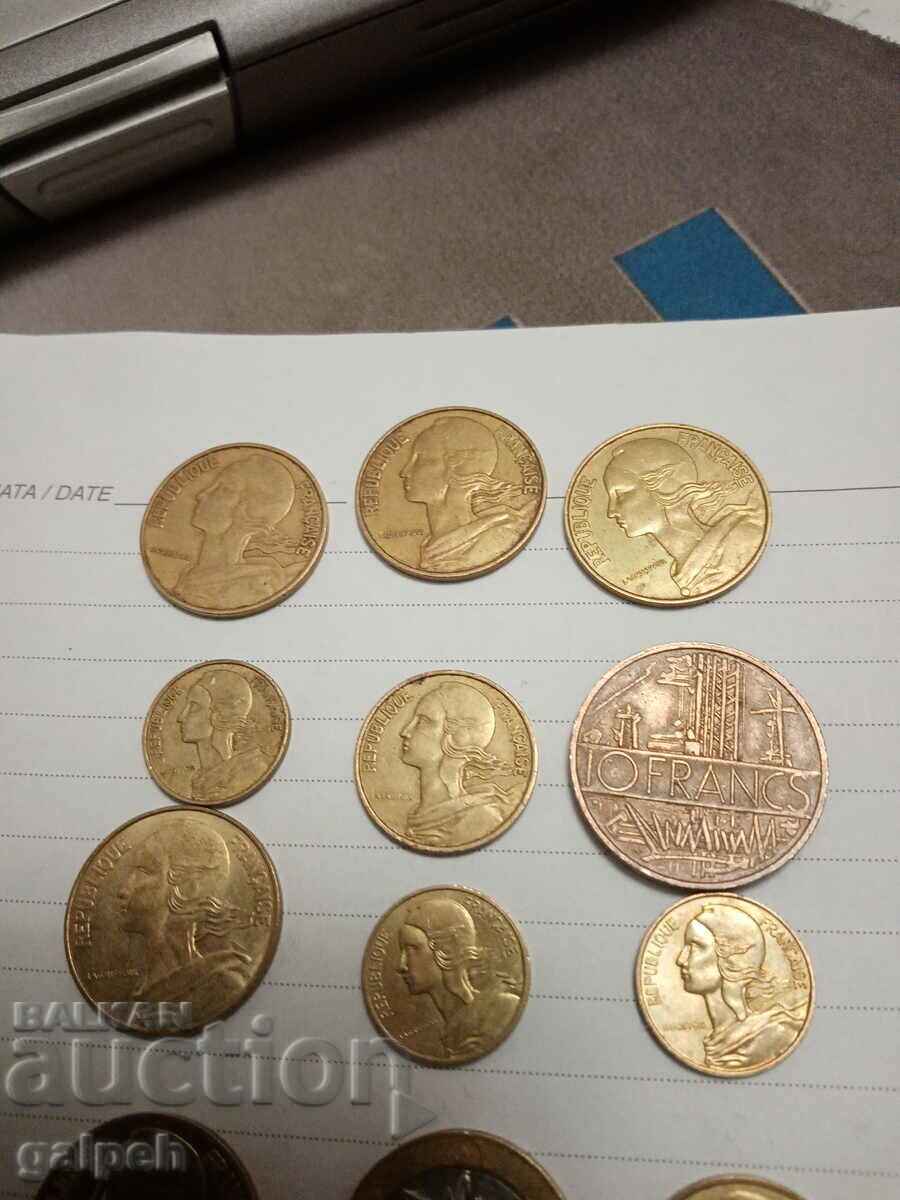 LOT OF COINS - FRANCE/BELGIUM - 15 - BGN 3 - 5 LOT OF COINS - FRANCE/BELGIUM - 15 - BGN 3 - 5