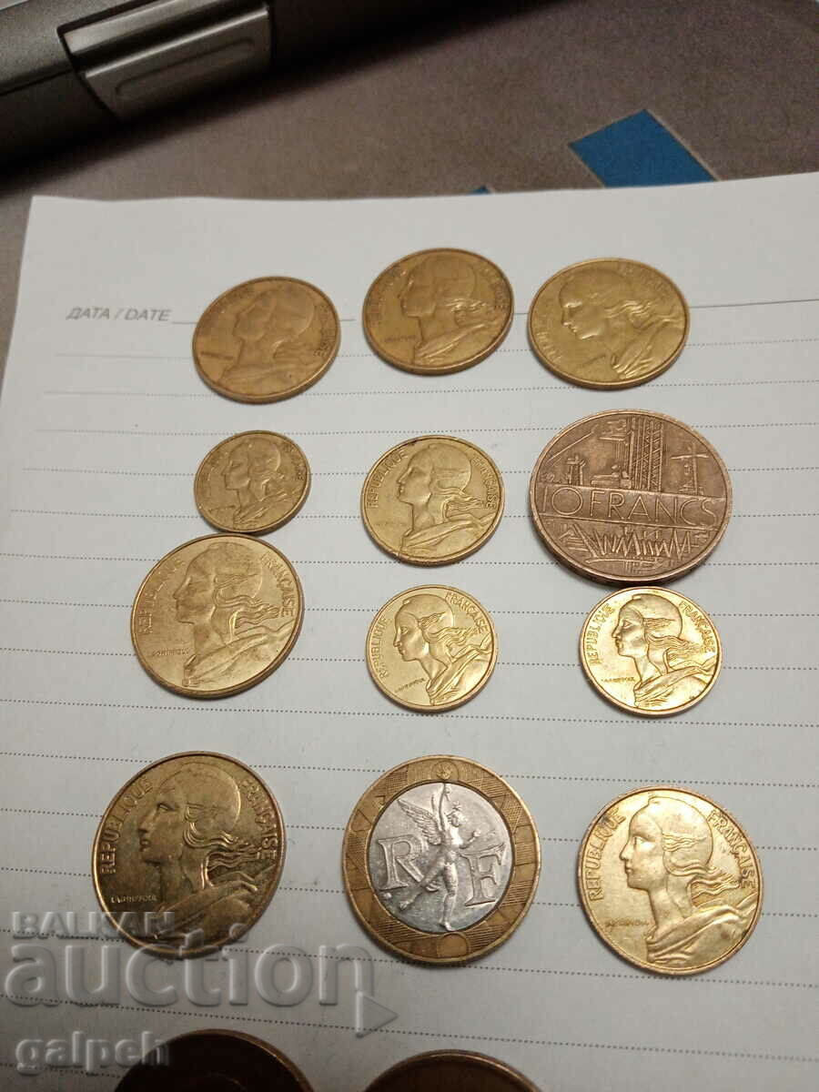 LOT OF COINS - FRANCE/BELGIUM - 15 - BGN 3 - 6 LOT OF COINS - FRANCE/BELGIUM - 15 - BGN 3 - 6