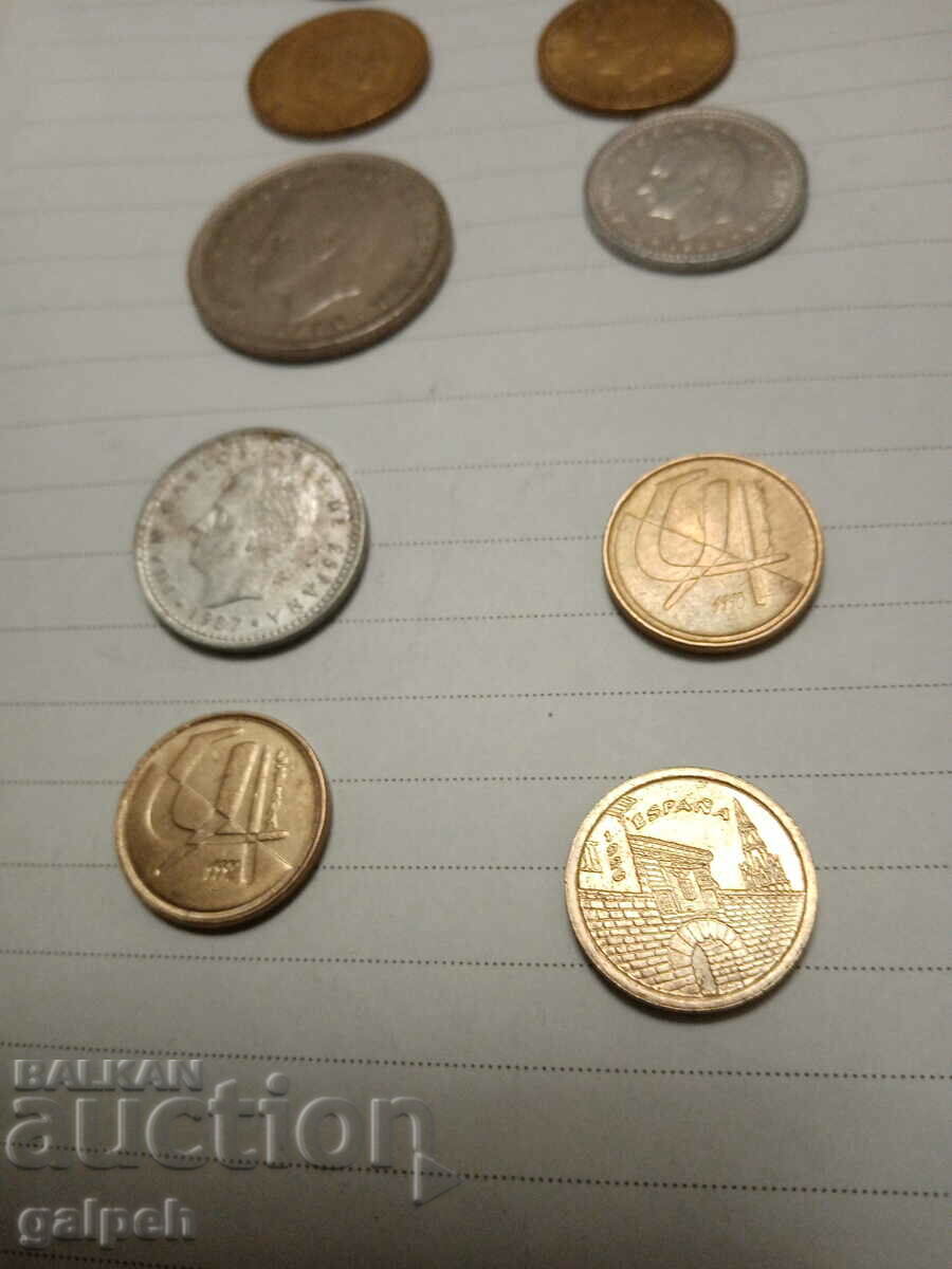 Auction  LOT OF COINS - SPAIN - 10 PCS. - BGN 2