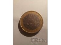 Authentic, preserved 1 euro 2002 coin!