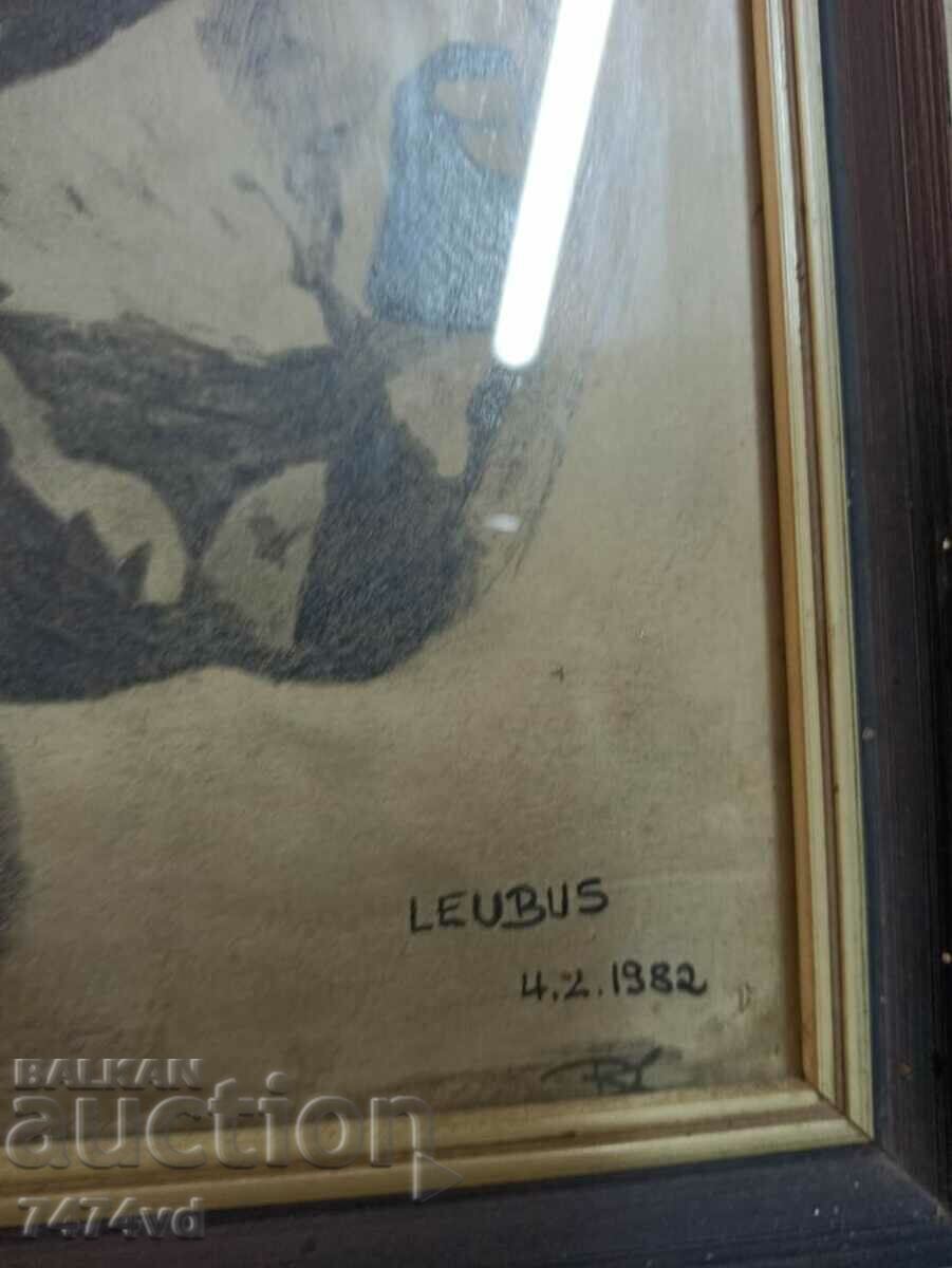 Auction Framed picture drawing - Horse Auction Framed picture drawing - Horse