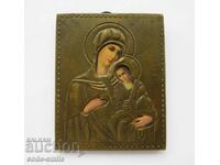 Old icon icon lithograph St. Virgin and Child
