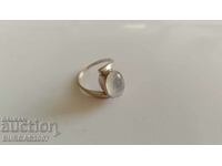 Сребърен пръстен с опал, проба 925, 5.56 гр.