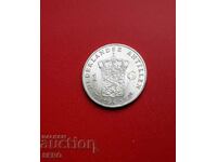 Netherlands Antilles-1 guilder 1963-silver and very rare