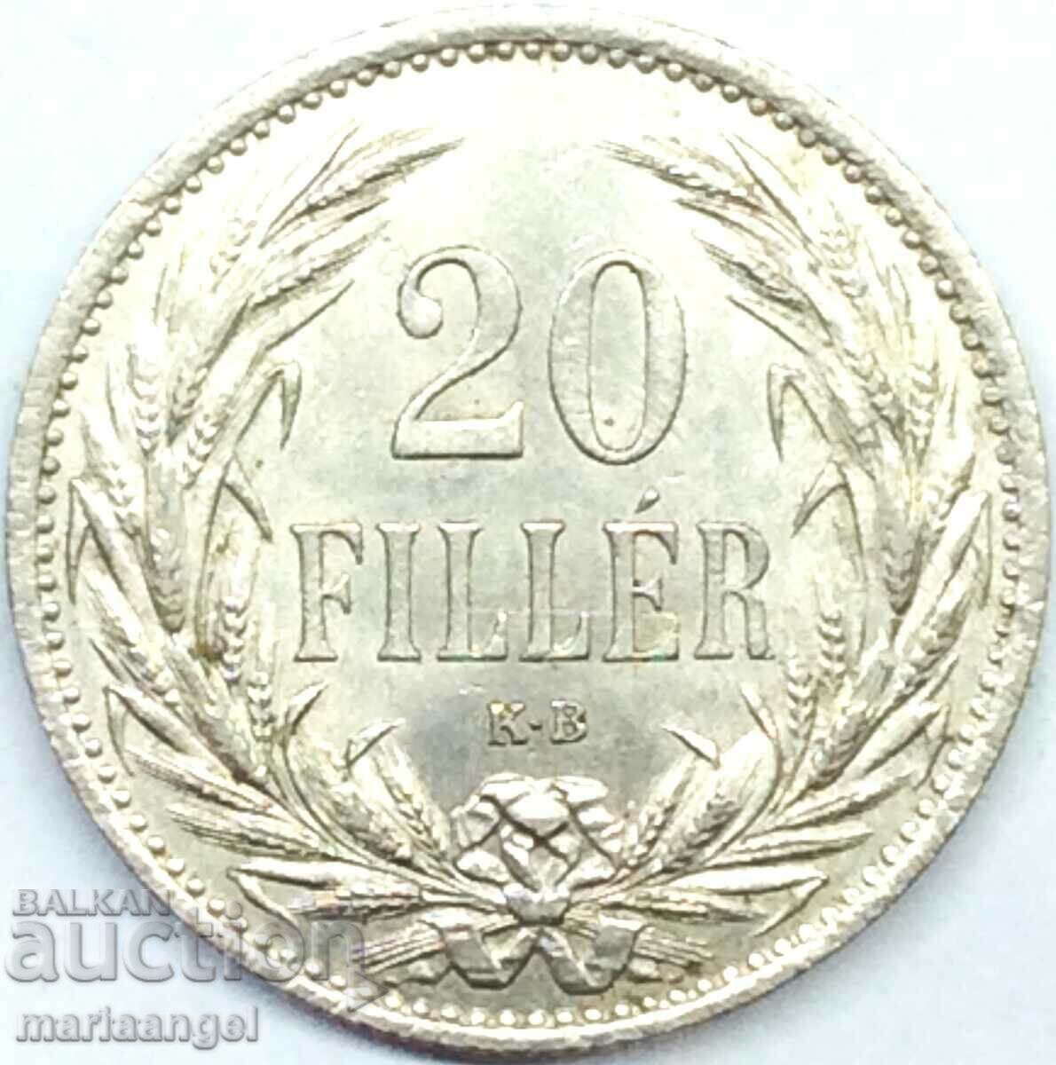 Ουγγαρία 1914 20 filler UNC - αρκετά σπάνιο