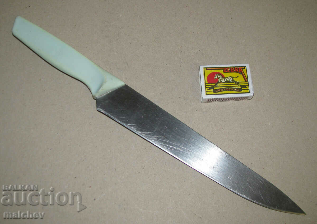 Kitchen knife large 37 cm wide plastic handle, preserved