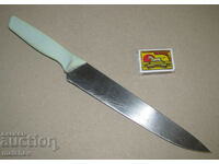 Кухненски нож голям 37 см широк пластмасова дръжка, запазен