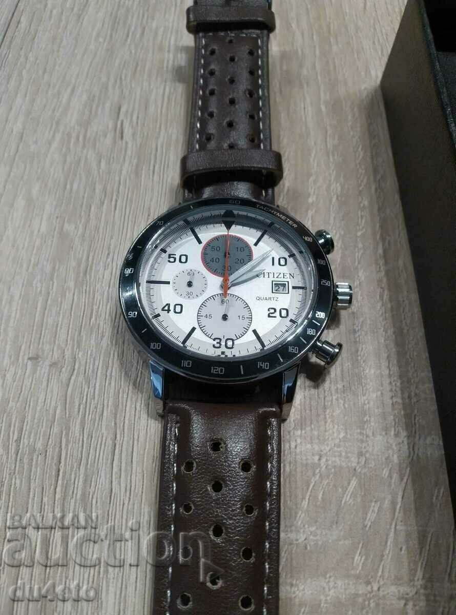 Livrarea Ceas de mână pentru bărbați Citizen Eco-Drive Chronograph data, ziua Livrarea Ceas de mână pentru bărbați Citizen Eco-Drive Chronograph data, ziua