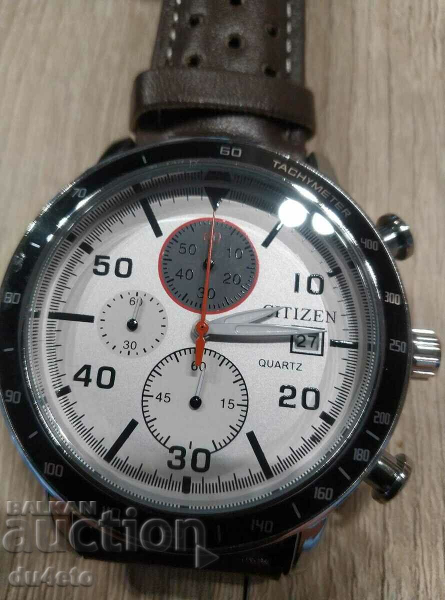 Men's wristwatch Citizen Eco-Drive Chronograph date, day