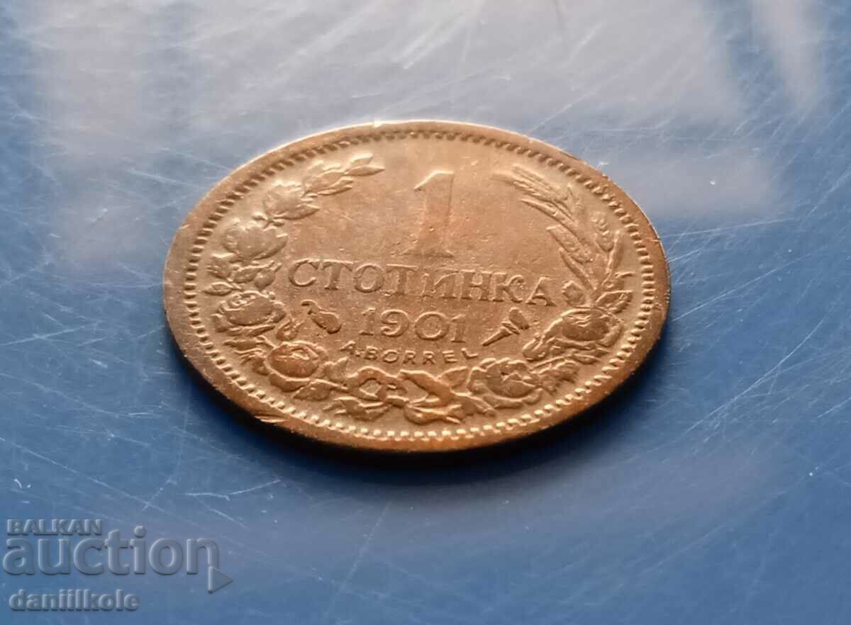 *$*Y*$* BULGARIA 1 STOTINKA 1901 - EXCELLENT *$*Y*$* *$*Y*$* BULGARIA 1 STOTINKA 1901 - EXCELLENT *$*Y*$*