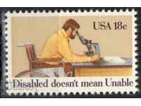 1981. САЩ. Международна година на хората с увреждания.