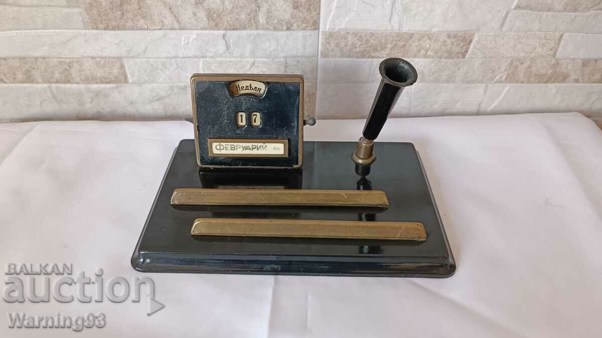 Old Imperial Calendar Inkwell - D.R.G.M.